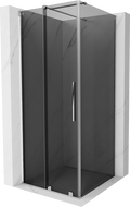 Mexen Velar sliding shower cabin 100 x 100 cm, graphite, chrome - 871-100-100-41-01