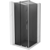 Mexen Velar sliding shower cabin 110 x 110 cm, graphite, chrome - 871-110-110-41-01