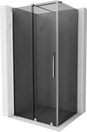 Mexen Velar sliding shower enclosure 90 x 80 cm, graphite, chrome - 871-090-080-41-01