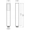 Mexen R-77 1-function showerhead, chrome - 79577-00