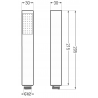 Mexen R-77 single-function shower handle, chrome - 79577-00