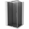Mexen Velar sliding shower cabin 110 x 70 cm, graphite, chrome - 871-110-070-41-01
