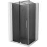 Mexen Velar sliding shower cabin 120 x 70 cm, graphite, chrome - 871-120-070-41-01
