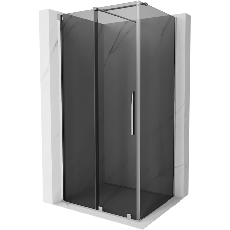 Mexen Velar sliding shower cabin 120 x 90 cm, graphite, chrome - 871-120-090-41-01