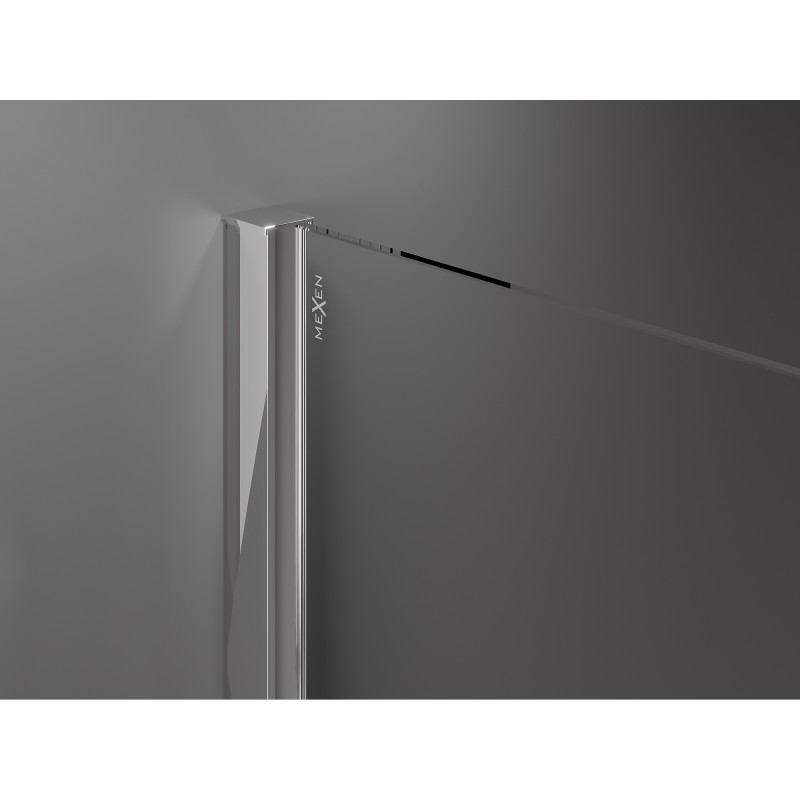 Mexen Velar sliding shower cabin 120 x 80 cm, graphite, chrome - 871-120-080-41-01