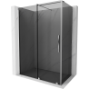 Mexen Velar sliding shower enclosure 130 x 70 cm, graphite, chrome - 871-130-070-41-01