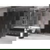 Mexen Velar sliding shower enclosure 140 x 80 cm, graphite, chrome - 871-140-080-41-01