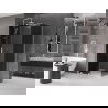 Mexen Velar sliding shower cabin 90 x 100 cm, graphite, white - 871-090-100-41-20