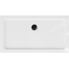 Mexen Flat slim rectangular shower tray 140 x 70 cm, White, Black siphon - 40107014B