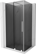 Mexen Velar sliding shower cabin 100 x 80 cm, graphite, white - 871-100-080-41-20