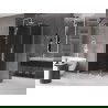 Mexen Velar sliding shower enclosure 110 x 70 cm, graphite, white - 871-110-070-41-20