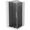 Mexen Velar sliding shower enclosure 110 x 110 cm, graphite, white - 871-110-110-41-20