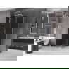 Mexen Velar sliding shower cabin 120 x 120 cm, graphite, white - 871-120-120-41-20