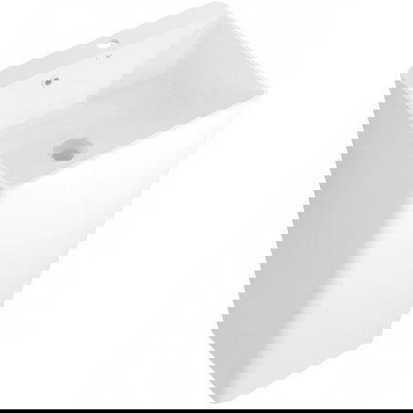 Mexen Neva freestanding washbasin made of conglomerate 45 x 45 cm, white matte - 26614500