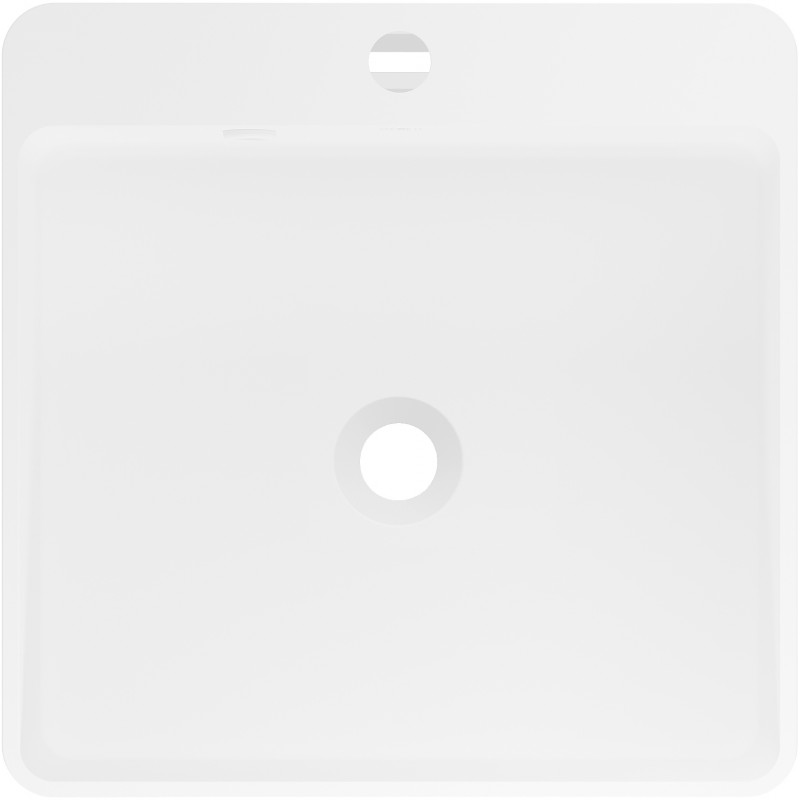 Mexen Neva freestanding washbasin made of conglomerate 45 x 45 cm, white matte - 26614500