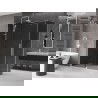 Mexen Velar sliding shower cabin 140 x 85 cm, graphite, white - 871-140-085-41-20