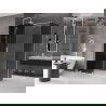 Mexen Velar sliding shower cabin 140 x 85 cm, graphite, white - 871-140-085-41-20