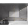 Mexen Velar sliding shower cabin 140 x 85 cm, graphite, gold - 871-140-085-41-50