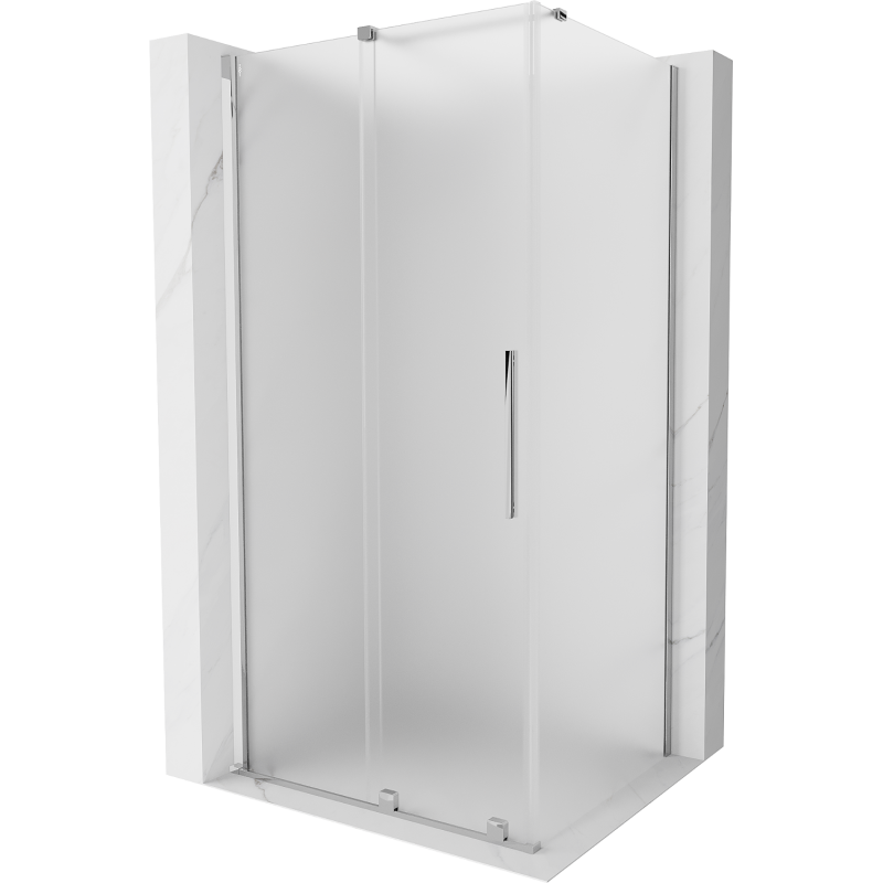 Mexen Velar sliding shower cabin 100 x 90 cm, frost, chrome - 871-100-090-31-01
