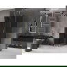 Mexen Velar sliding shower enclosure 110 x 110 cm, graphite, gold - 871-110-110-41-50