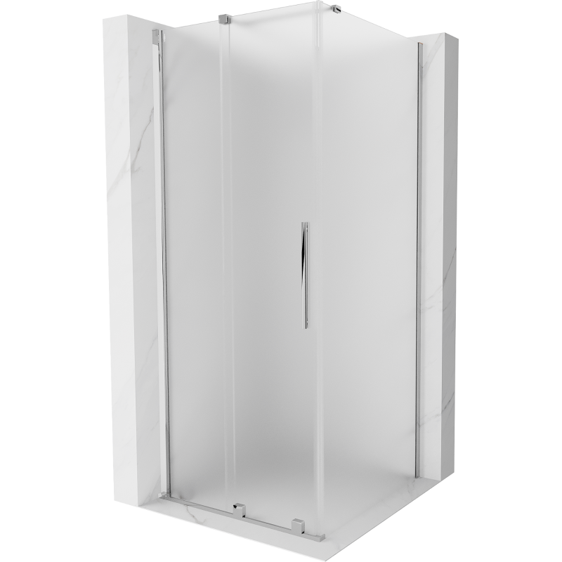 Mexen Velar sliding shower cabin 110 x 110 cm, frost, chrome - 871-110-110-31-01