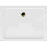 Mexen Flat slim rectangular shower tray 110 x 80 cm, White, Gold siphon - 40108011G