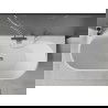 Mexen Oval+ freestanding wall-mounted bathtub 170 x 80 cm, white, chrome overflow - 52681708000-01