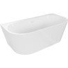 Mexen Oval+ freestanding wall-mounted bathtub 170 x 80 cm, white, white overflow - 52681708000-20
