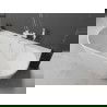 Mexen Oval+ free-standing wall-mounted bathtub 170 x 80 cm, white, white overflow - 52681708000-20