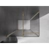 Mexen Velar sliding shower enclosure 110 x 90 cm, graphite, gold - 871-110-090-41-50