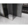 Mexen Velar sliding shower enclosure 120 x 90 cm, graphite, gold - 871-120-090-41-50