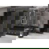 Mexen Velar shower enclosure sliding 140 x 70 cm, graphite, brushed gold - 871-140-070-41-55