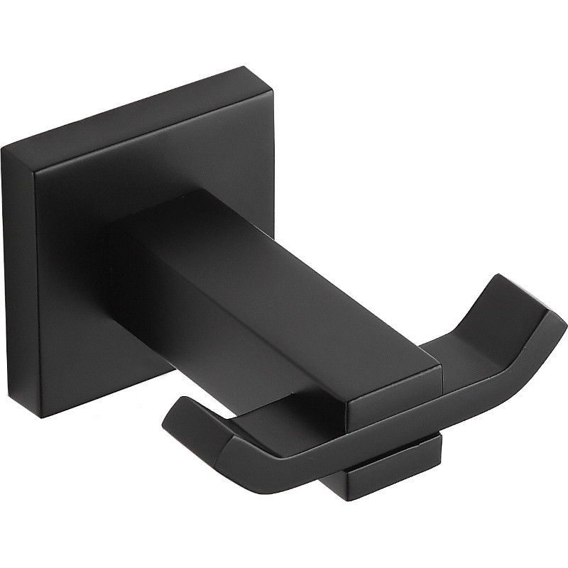 Mexen Vane double towel hook, Black - 7020935-70