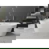 Mexen Oval+ free-standing wall-adjacent bathtub 170 x 80 cm, white, gold overflow - 52681708000-50