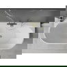 Mexen Oval+ free-standing wall-adjacent bathtub 170 x 80 cm, white, gold overflow - 52681708000-50