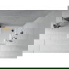 Mexen Flat square slim shower tray 90 x 90 cm, white, black siphon - 40109090B