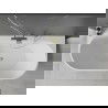 Mexen Oval+ freestanding wall-mounted bathtub 170 x 80 cm, white, brushed gold overflow - 52681708000-55