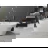 Mexen Oval+ freestanding wall-mounted bathtub 170 x 80 cm, white, overflow pink gold - 52681708000-60