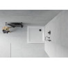 Mexen Flat slim square shower tray 80 x 80 cm, white, black drain - 40108080B