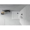 Mexen Flat slim square shower tray 80 x 80 cm, White, Black siphon - 40108080B