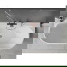 Mexen Oval+ freestanding wall-mounted bathtub 170 x 80 cm, white, overflow pink gold - 52681708000-60