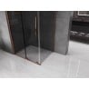 Mexen Velar sliding shower cabin 90 x 70 cm, graphite, rose gold - 871-090-070-41-60