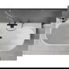 Mexen Oval+ free-standing wall-attached bathtub 170 x 80 cm, white, black overflow - 52681708000-70