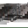Mexen Velar shower cabin sliding 130 x 100 cm, graphite, rose gold - 871-130-100-41-60