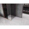 Mexen Velar sliding shower enclosure 120 x 120 cm, graphite, rose gold - 871-120-120-41-60