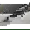 Mexen Oval+ freestanding wall-mounted bathtub 170 x 80 cm, white, gun metal overflow - 52681708000-95