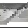 Mexen Oval+ freestanding wall-mounted bathtub 170 x 80 cm, white, gun metal overflow - 52681708000-95