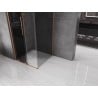 Mexen Velar sliding shower enclosure 120 x 120 cm, graphite, brushed copper - 871-120-120-41-65