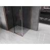 Mexen Velar sliding shower enclosure 100 x 75 cm, graphite, brushed copper - 871-100-075-41-65