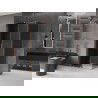 Mexen Velar sliding shower cabin 110 x 85 cm, graphite, brushed copper - 871-110-085-41-65